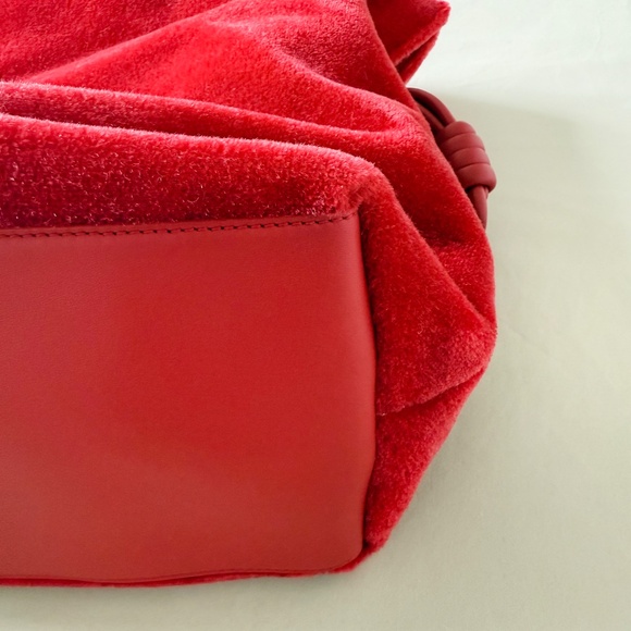 LOEWE Flamenco 2021 red mohair bag, XL - Picture 5 of 11